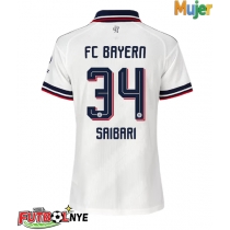 Camiseta Bayern Munich Ismael Saibari #34 Visitante Equipación para mujer 2026-27 manga corta